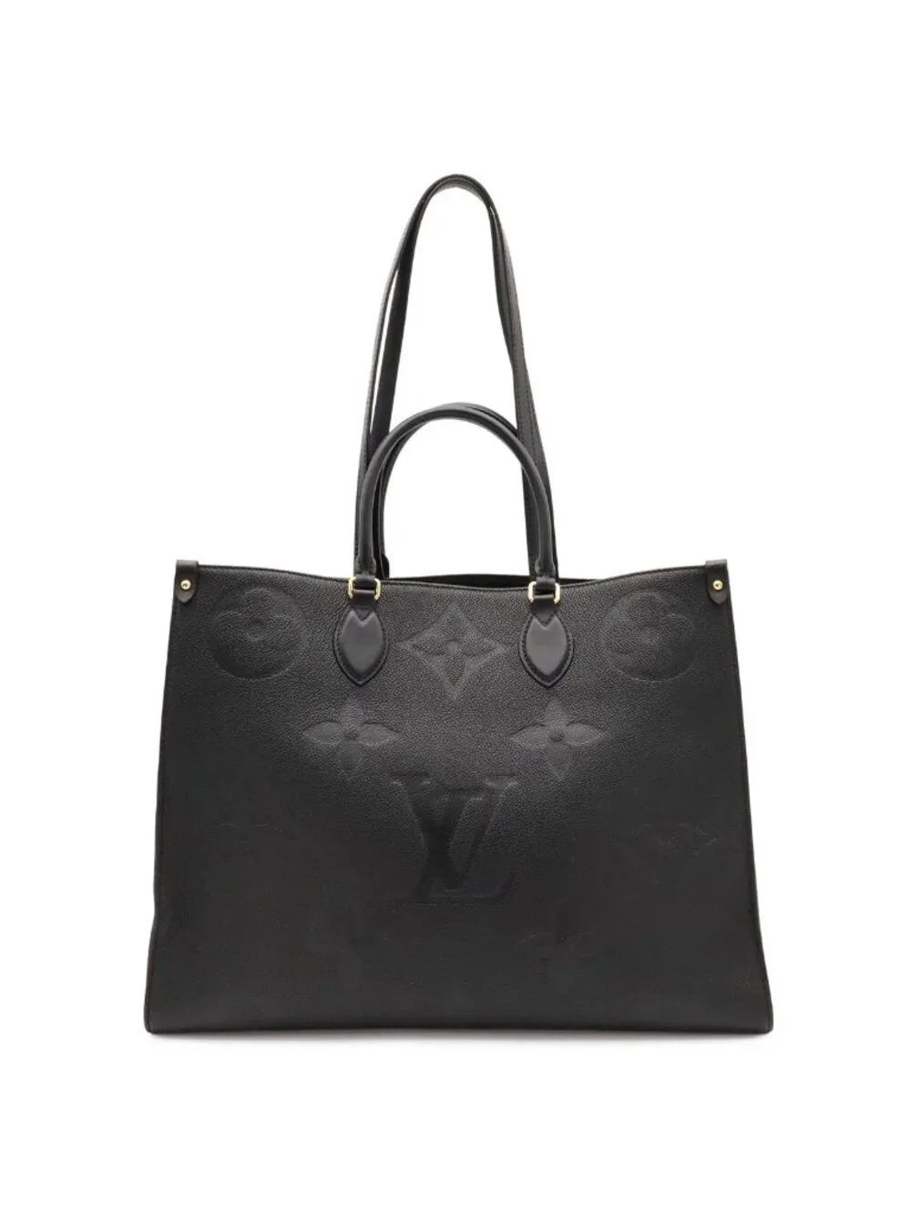 Louis Vuitton Monogram Empreinte on the Go GM Tote Large Shoulder Bag 2-Way